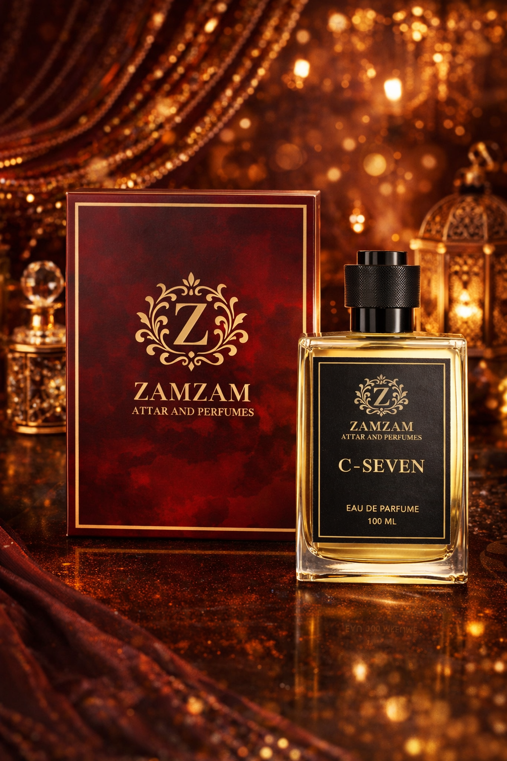 C-Seven by ZamZam Attar & Perfumes – 48 Hour Long Lasting Attar, 40 ml High Concentration Perfume Oil | 100 ML