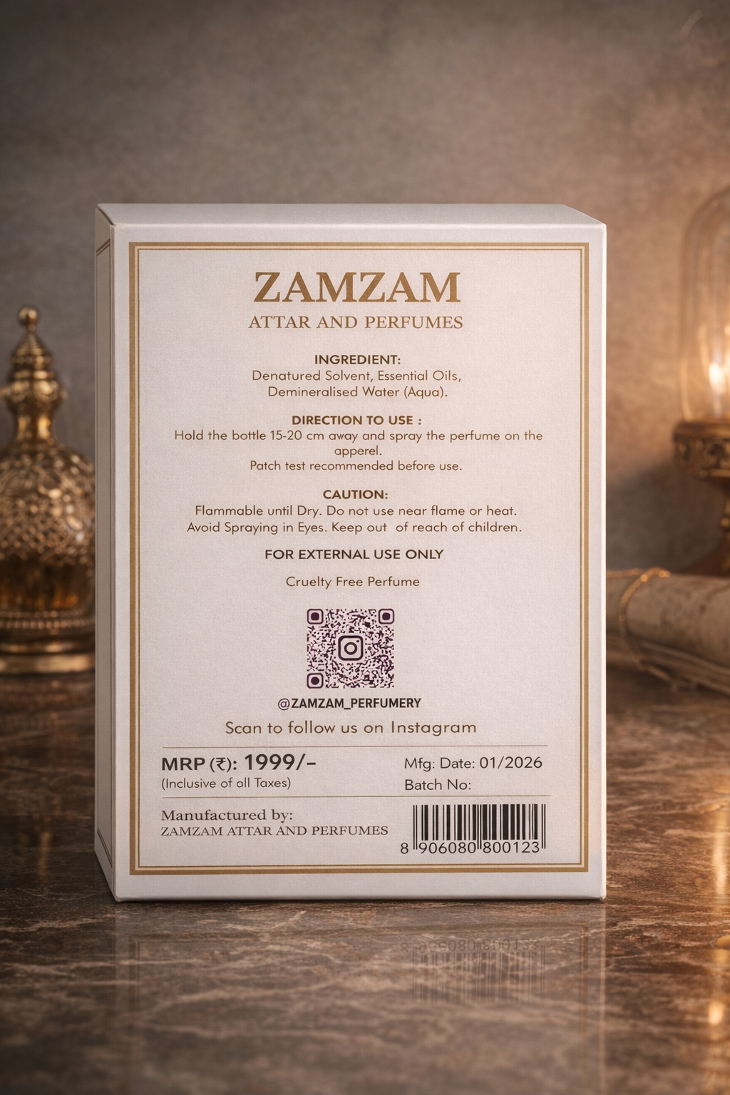 Savage Extrait de Parfum – 48 Hours Longevity, 40 ml Pure Fragrance Oil, 100 ml Spray | Zamzam Attar & Perfumes