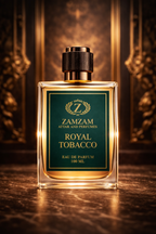 Royal Tobacco Extrait de Parfum – 48 Hours Longevity, 40 ml Pure Fragrance Oil, 100 ml Spray | Zamzam Attar & Perfumes