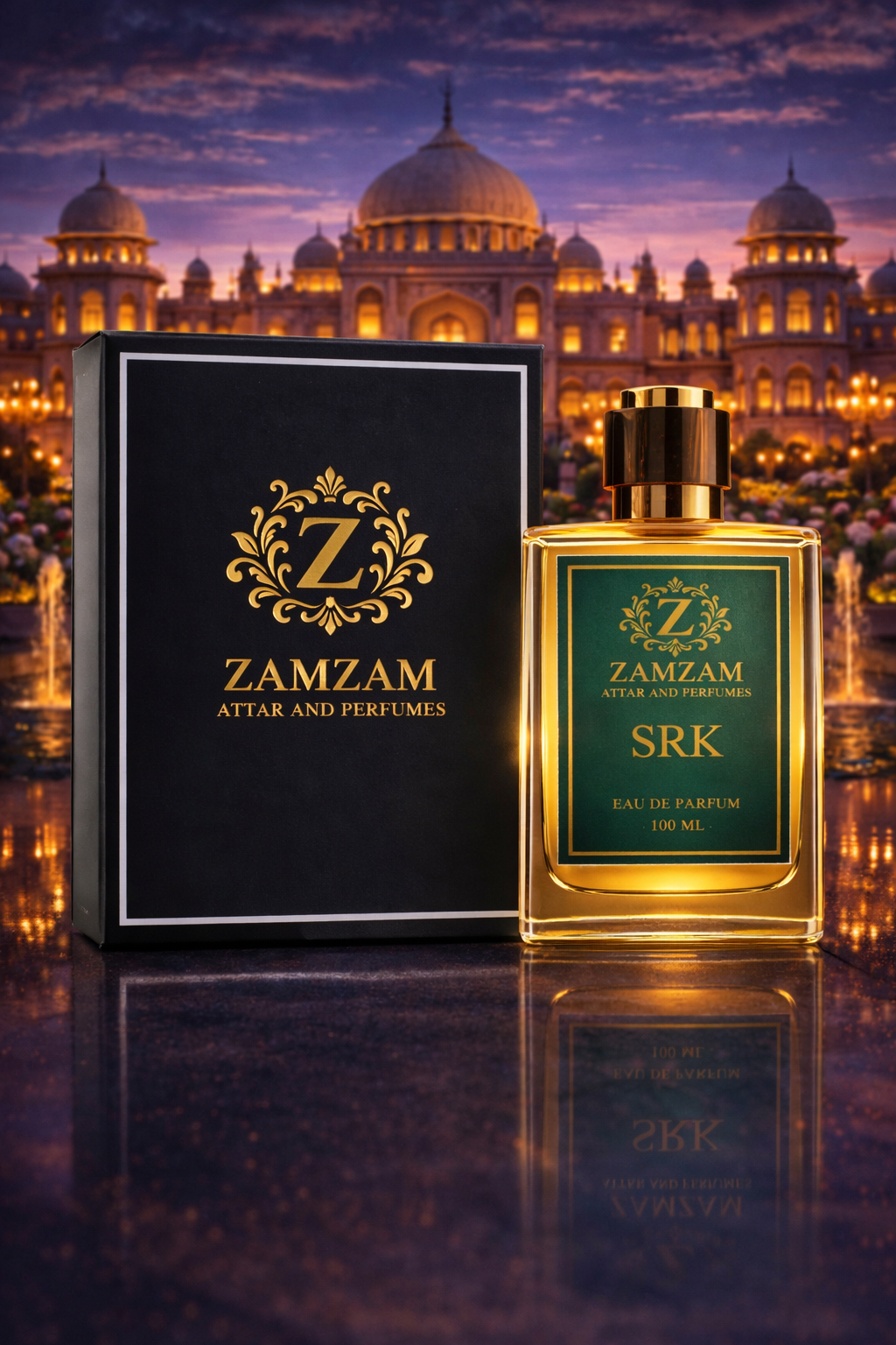 SRK by Zamzam Attar & Perfumes – Inspired Blend of Dunhill Icon & Tam Dao | 48-Hour Long Lasting Extrait Perfume | 40 ml Fragrance Oil in 100 ml Bottle