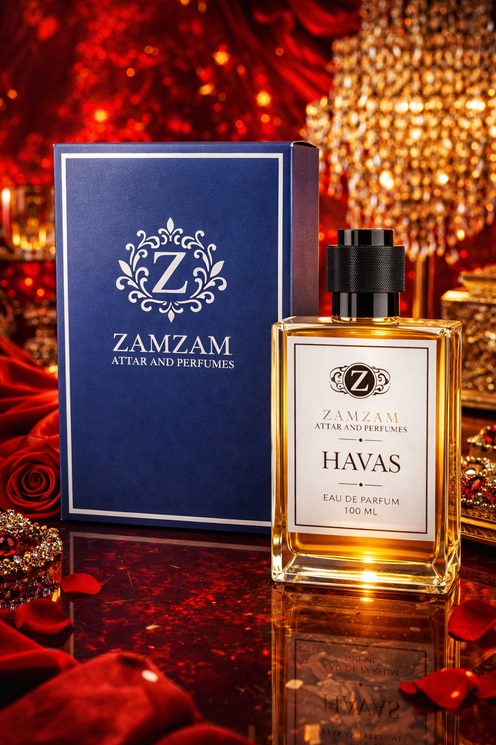 Havas Extrait de Parfum – 48 Hours Longevity, 40 ml Pure Fragrance Oil | Zamzam Attar & Perfumes