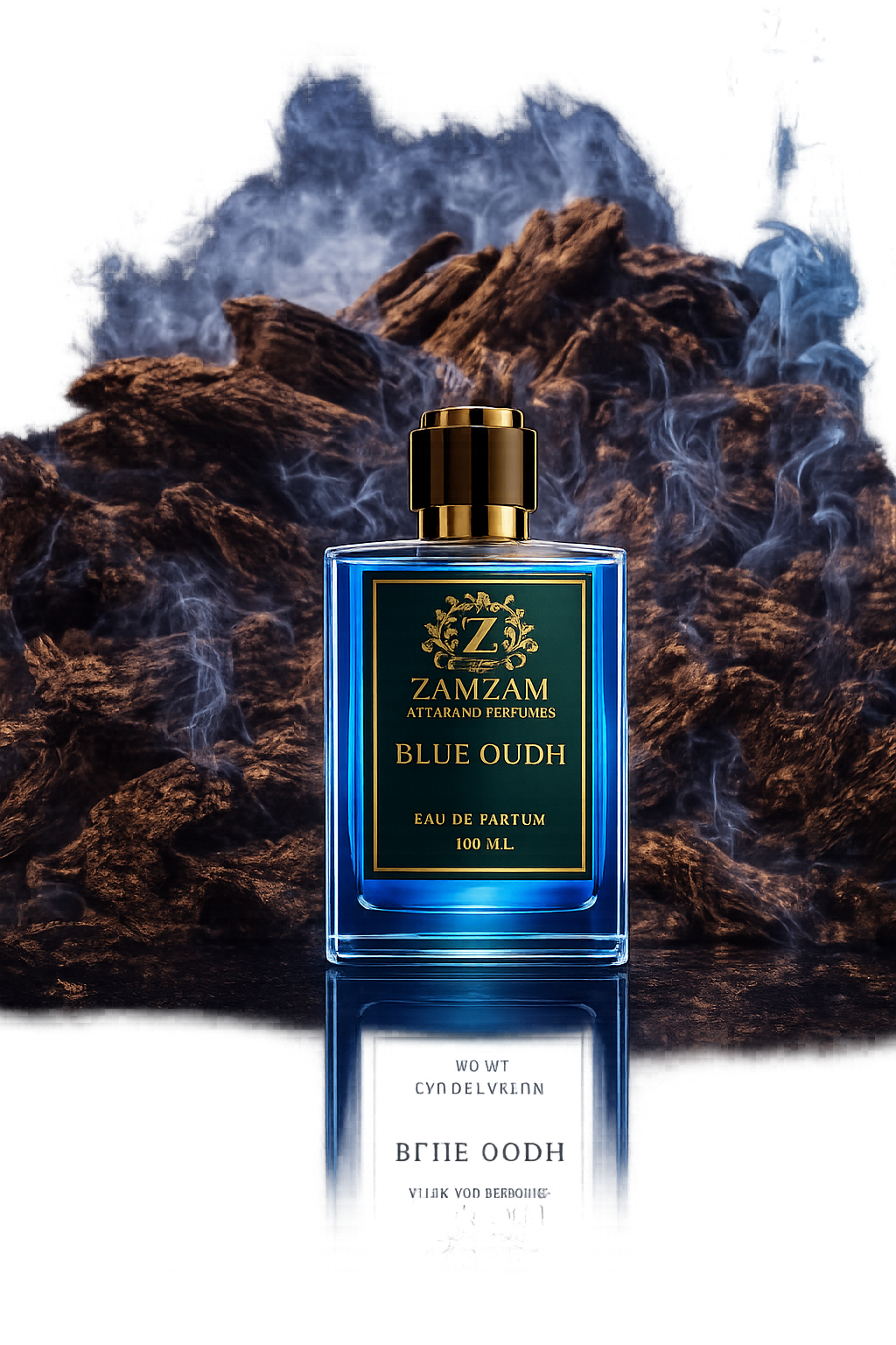 Blue Oudh by ZamZam Attar & Perfumes – 48 Hour Long Lasting Oudh Attar, 40 ml High Concentration Perfume Oil | 100 ML