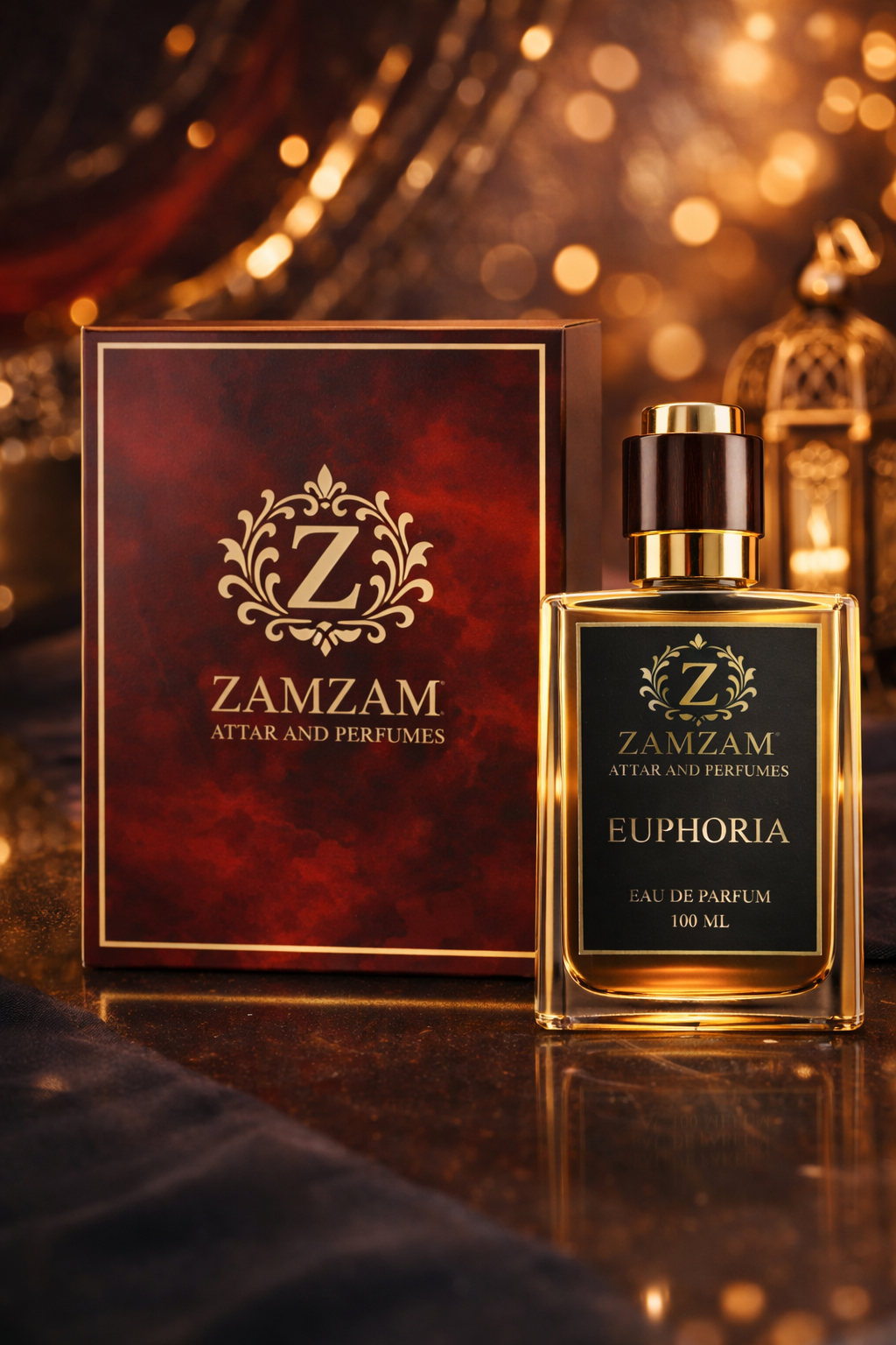 Euphoria Extrait de Parfum – 48 Hours Longevity, 40 ml Pure Fragrance Oil | Zamzam Attar & Perfumes | 100 ML