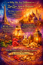 Code Red Extrait de Parfum – 48 Hours Longevity, 40 ml Pure Fragrance Oil | Zamzam Attar & Perfumes