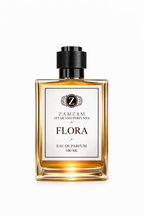 Flora Extrait de Parfum – 48 Hours Longevity, 40 ml Pure Fragrance Oil, 100 ml Spray | Zamzam Attar & Perfumes