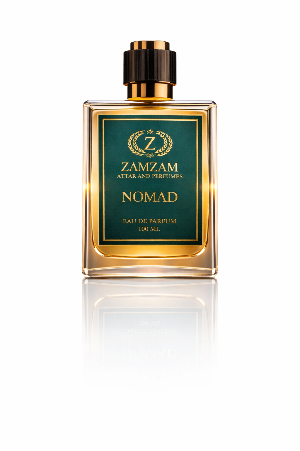Nomad Extrait de Parfum – 48 Hours Longevity, 40 ml Pure Fragrance Oil, 100 ml Spray | Zamzam Attar & Perfumes