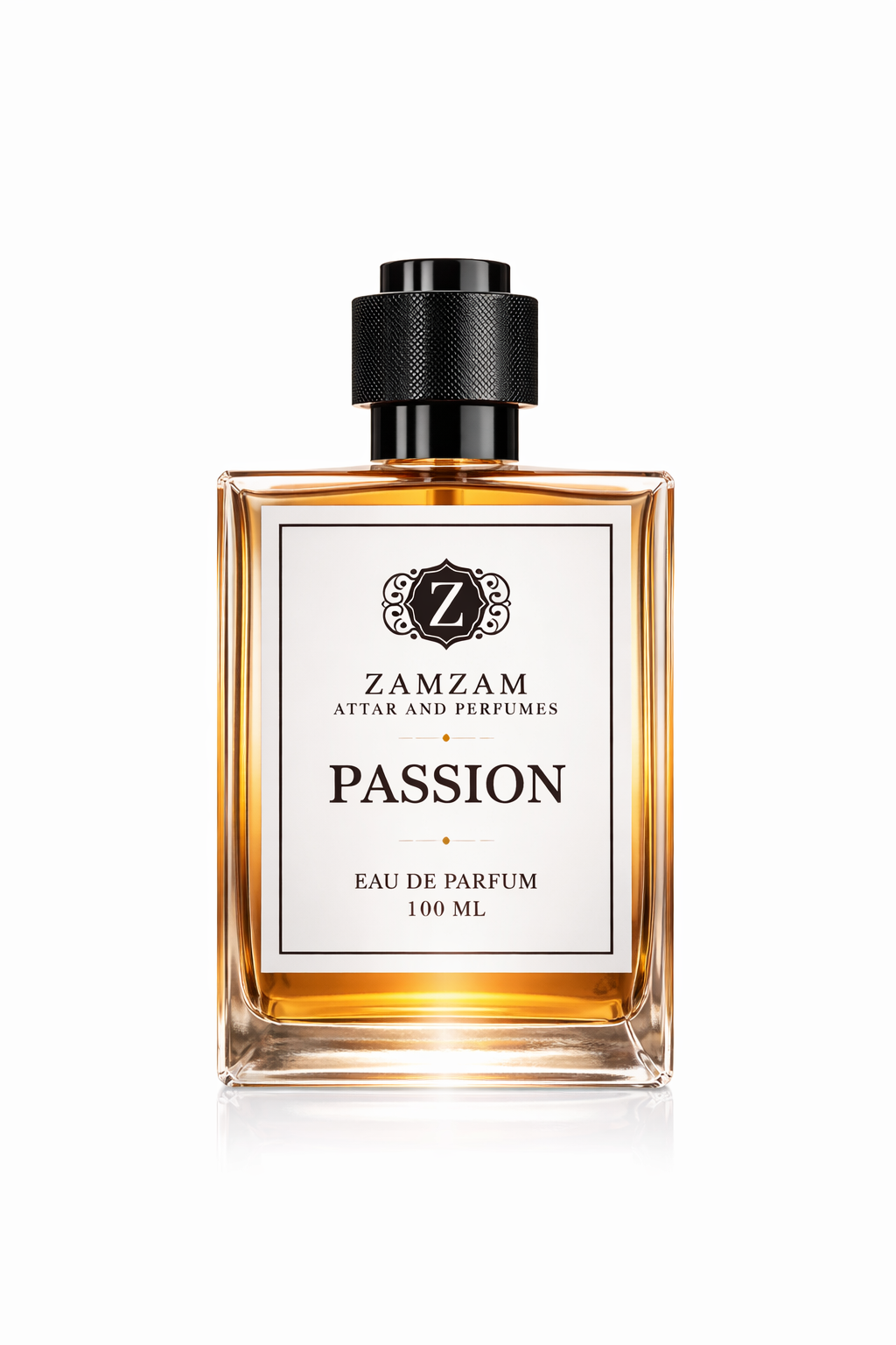 Passion Extrait de Parfum – 48 Hours Longevity, 40 ml Pure Fragrance Oil, 100 ml Spray | Zamzam Attar & Perfumes