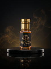 Nawazish saffron and oudh attar bottle by Zamzam