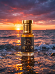 Afsana fresh aquatic lavender attar bottle by Zamzam