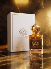 Caramel Qahwa perfume bottle premium studio photograph