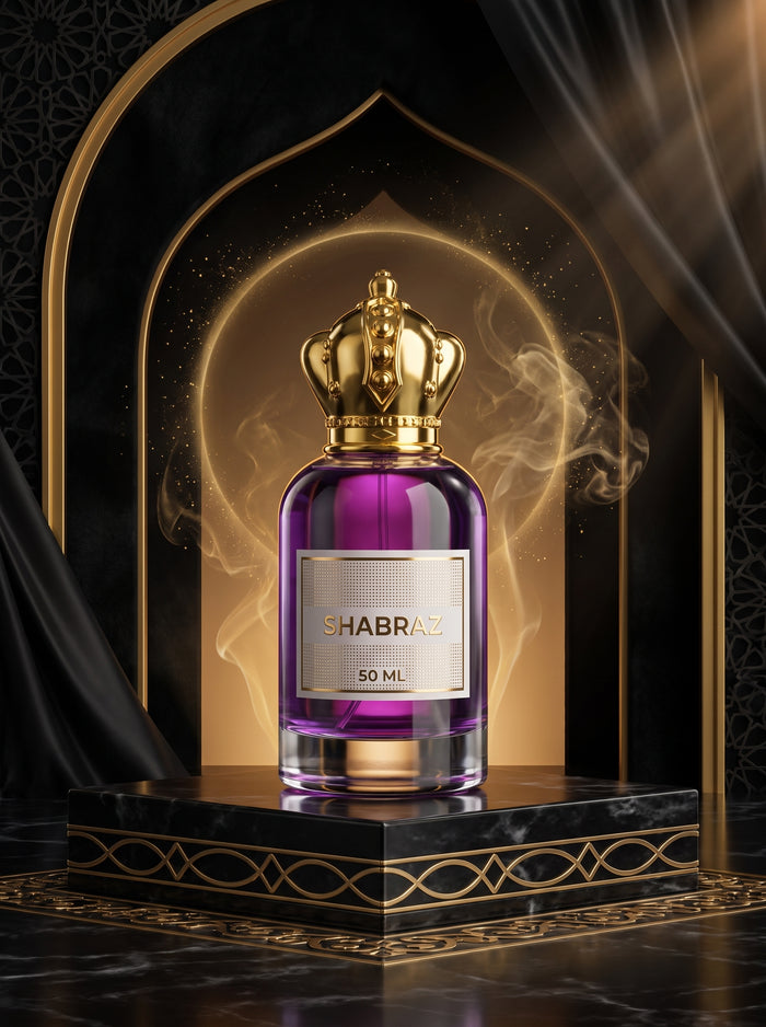 Shabraz amber spicy perfume bottle by Zamzam