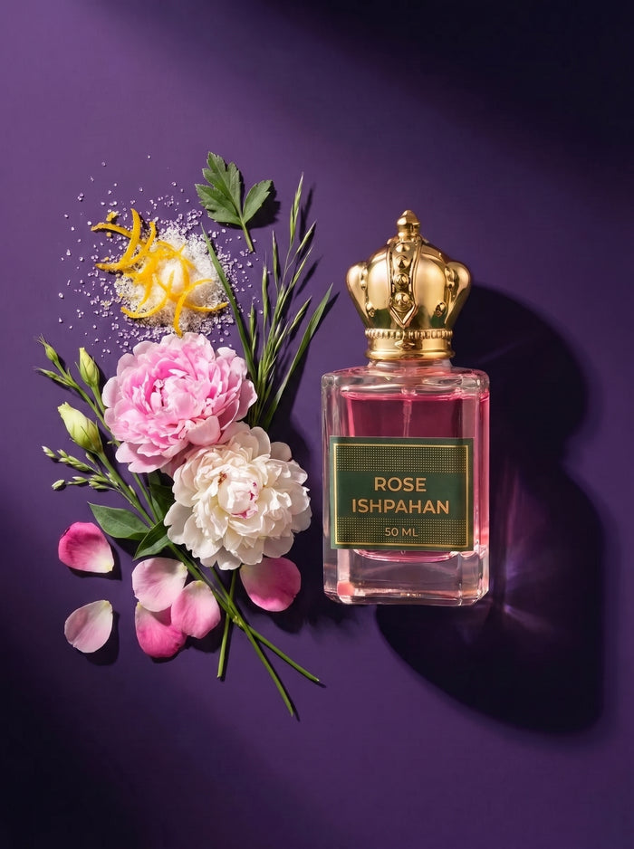 Rose Ishpahan rose musk perfume bottle by Zamzam
