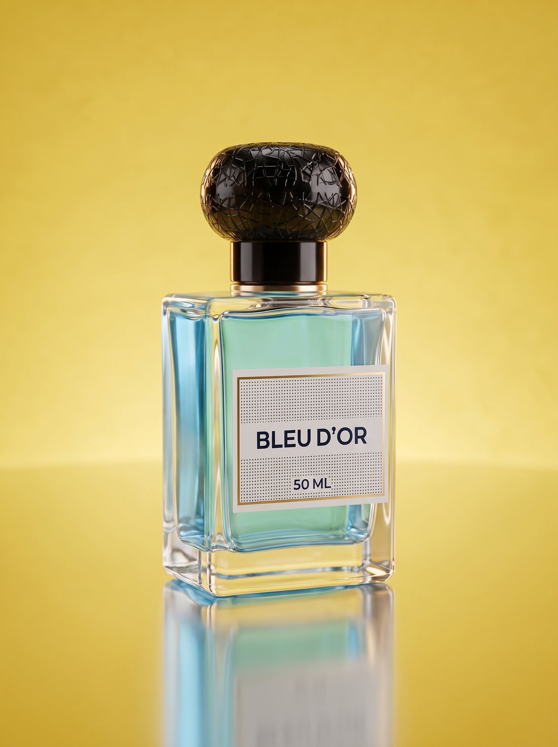 Bleu De Or fresh woody extrait de parfum bottle by Zamzam